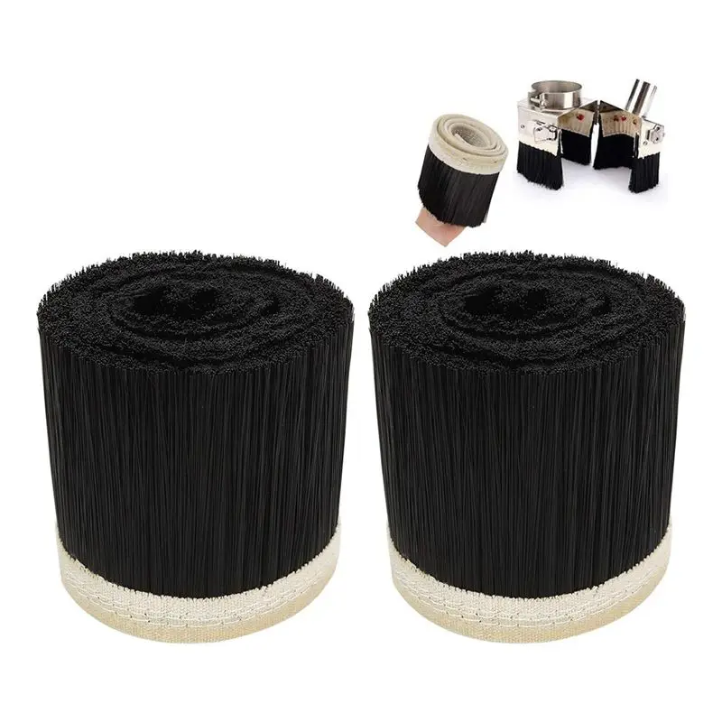 Must Have 2 PCS 70Mm Dust Shoe Brush,1M Length CNC Vacuum Brush,Vacuum Cleaner Engraving Machine Dust Cover For CNC Router Spind