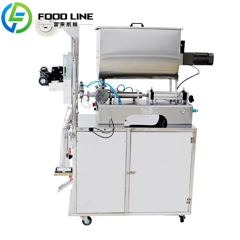 Automatic Water Juice Honey Cream Oil Liquid Paste Sauce Sachet Filling and Sealing Packing Machine for Bags Food Industry