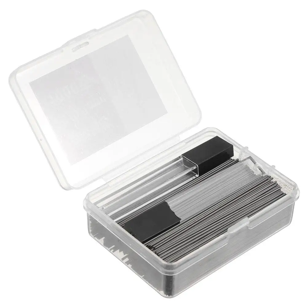 

Автоматические стержни для карандашей, 07 мм, черные графитовые цветные стержни для механических карандашей, плавное письмо, небьющаяся школа