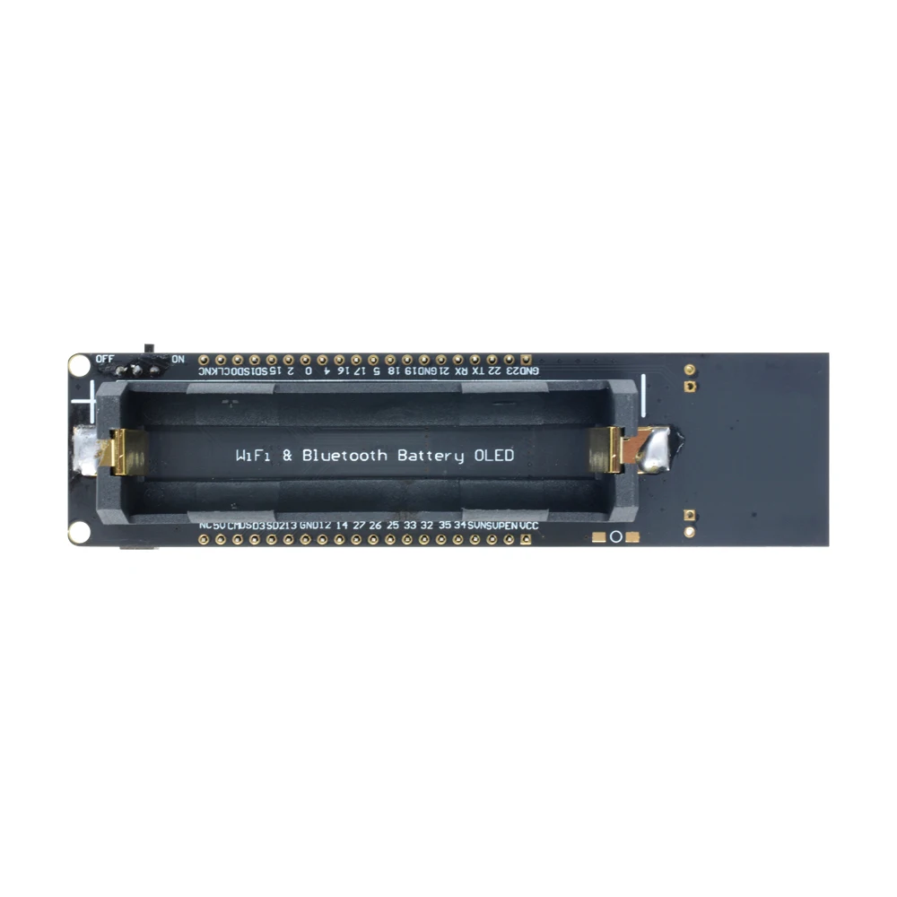 ESP32 WIFI Bluetooth Development Board with 0.96-inch OLED Display 18650 Li-Ion Battery Pack for IoT Smart Home Systems