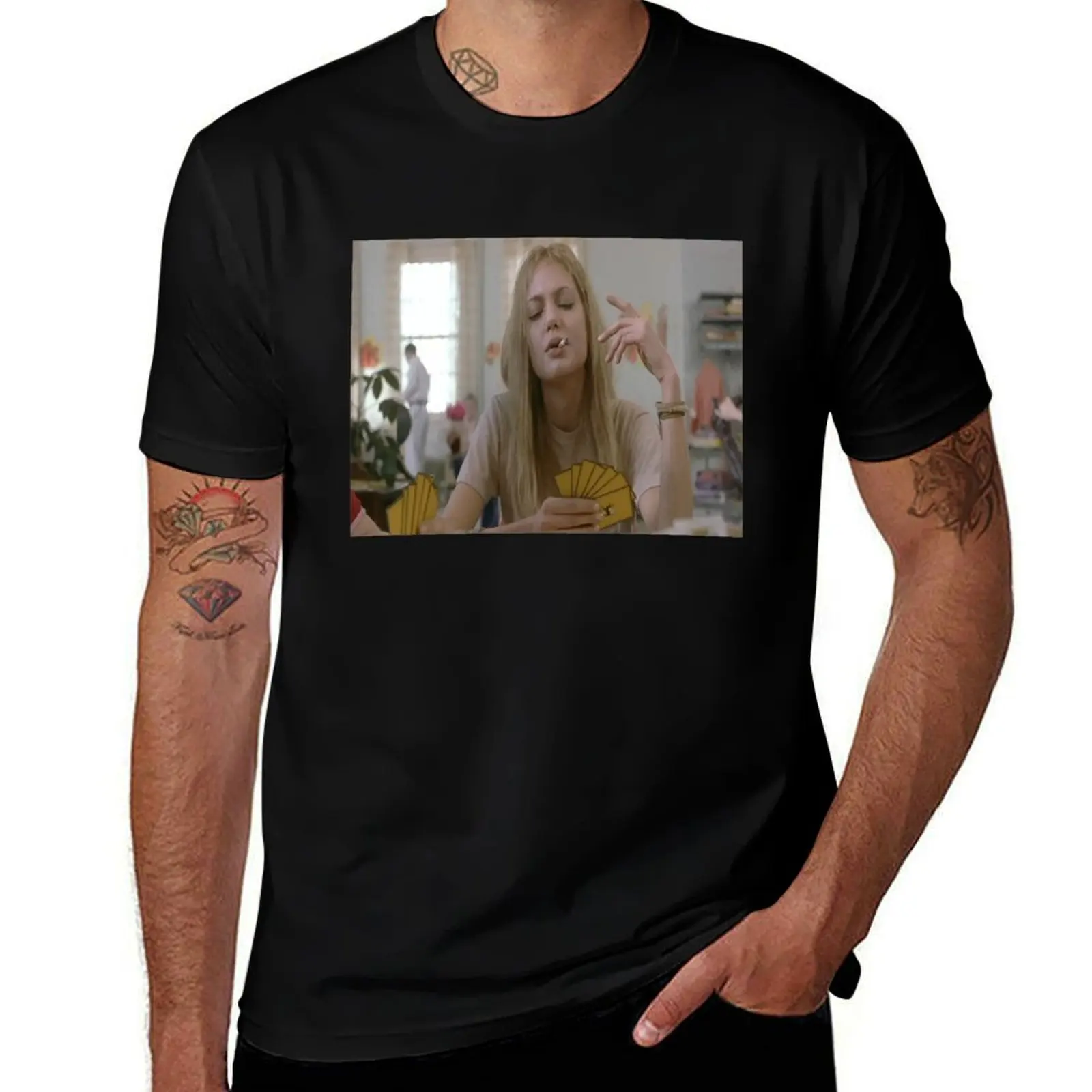 

Man_s Girl, Interrupted Slim Trend футболка подарки для парня мужская одежда одежда на день Святого Валентина хлопковые мужские футболки мужские футболки