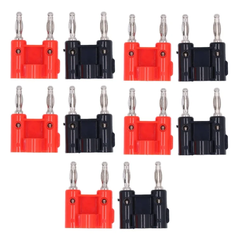 5Set Dual Banana Plug Brass PE Solderless Lantern Banana Socket For Electronic Equipment RV
