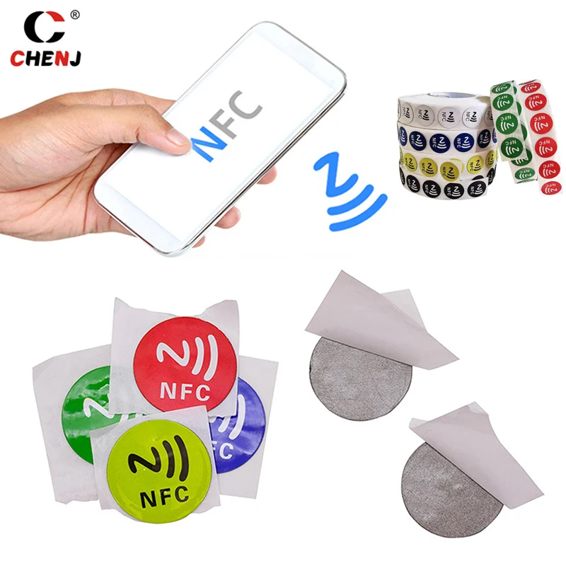 6PCS 25/30MM NTAG213 High Frequency Chip Anti-theft Sticker RFID Supply Self-adhesive NFC Electronic Tag DIY Accessories