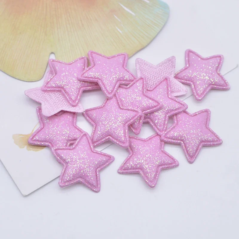 100 Stuks 22mm Bling Star Applique Gewatteerde Patches voor DIY Hoofddeksels Haar Clips Decor Kleding Hoed Ambachten Naaibenodigdheden