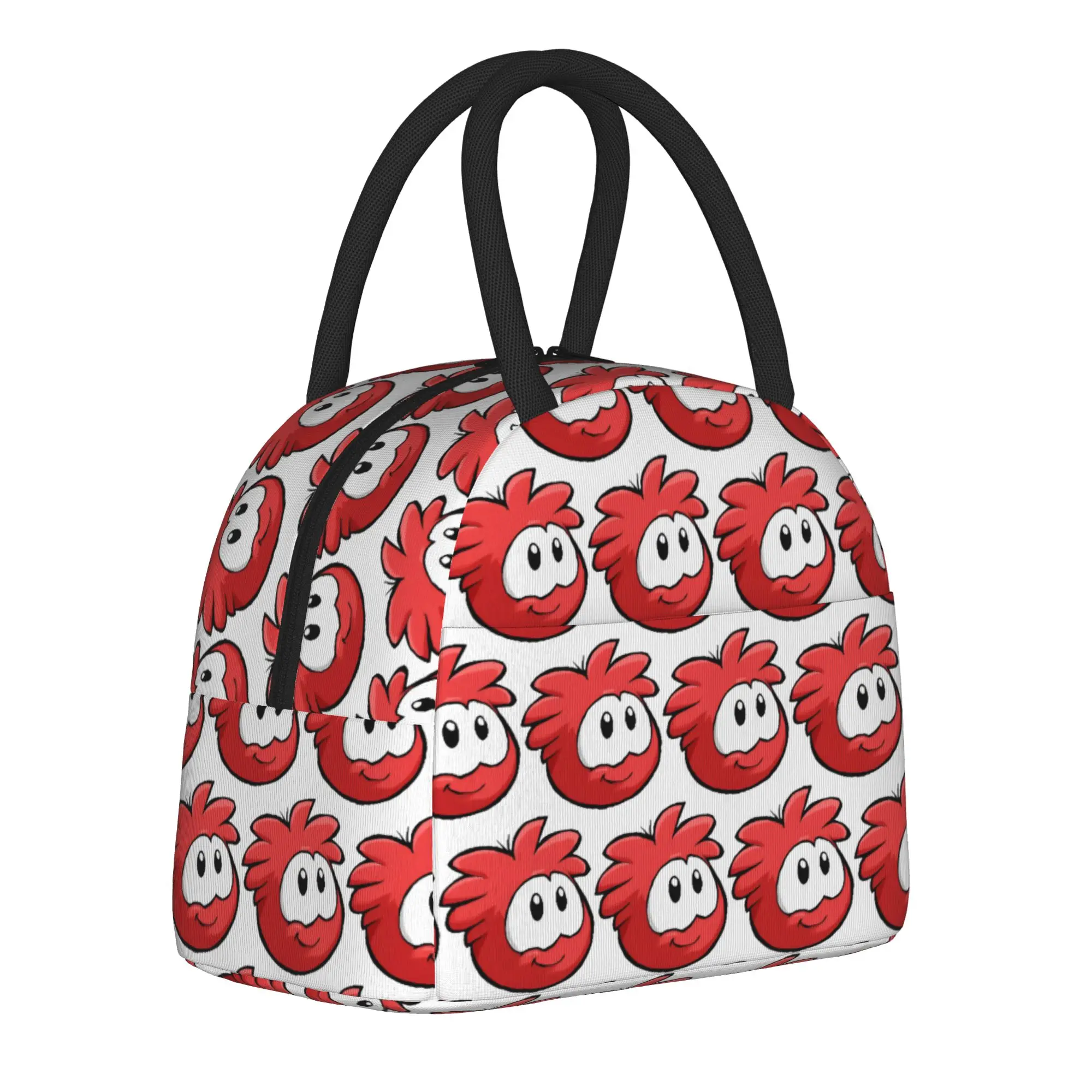 Puffle         Club Penguin Insulated Lunch Bags Cooler Bag Reusable,Lunch Container  Leakproof Tote Lunch Box Food Handbags