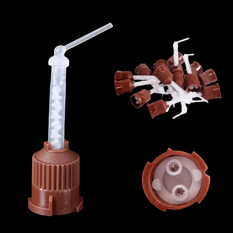 50 teile/beutel Dental Mischen Tipps Einweg Silikon Gummi Mischen Kopf 1:1 Für Abdruck Mischen Abgabe Pistole Zahnmedizin Materialien – Detail 2