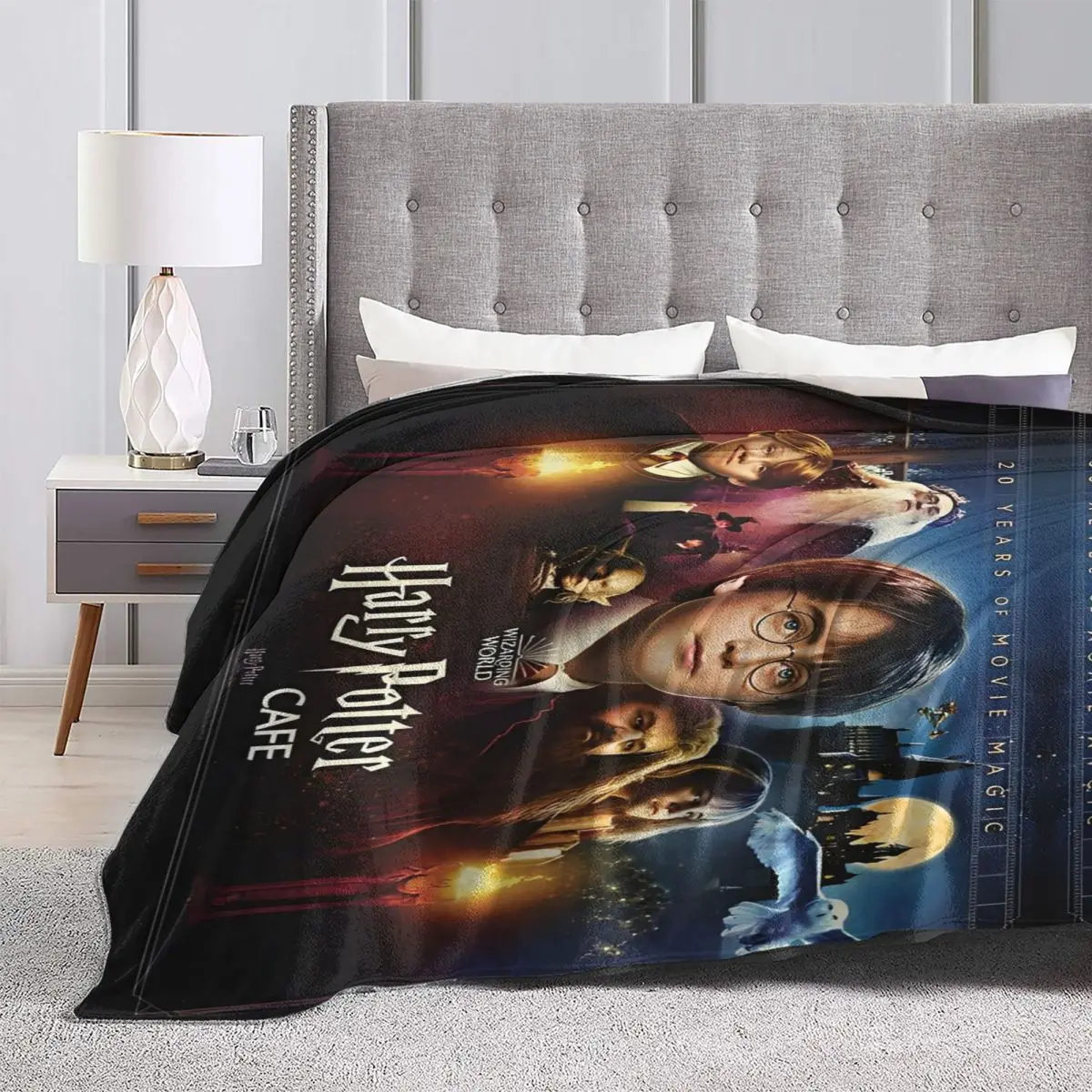 Harries Movie P-Potters Magic Movie Dekens Kwaliteit Warme Zachte Gooi Deken Winter Kinderen Home Decor Grappige Sprei