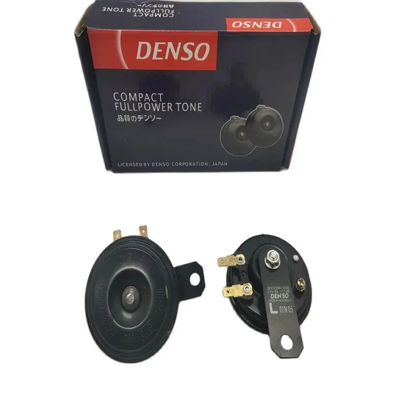 Hot Sale 1 set For DENSO Car air horn Disc shape waterproof niversal Interface Original Quality 12V CAR Toyota HONDA All The Car