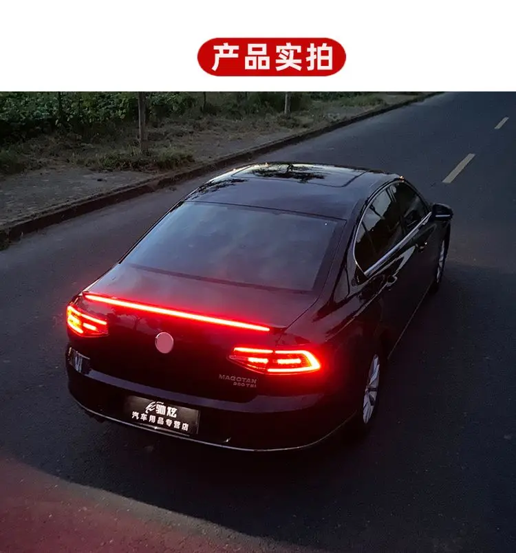 

Passat B8 Spoiler 2017-2018 For Volkswagen Passat B8 Spoiler ABS Plastic Material Car Rear Wing Color Rear Spoiler