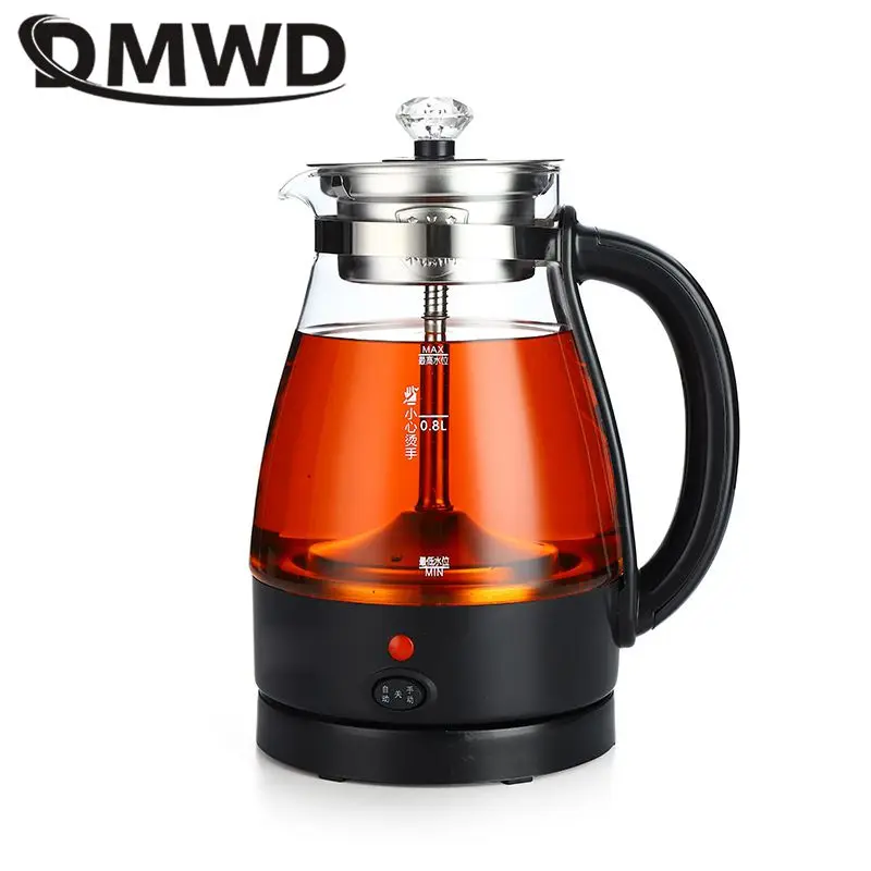 DMWD Automatic steam tea maker Multifunction Electric kettle American coffee maker Household Black tea Flower teapot coffee pot