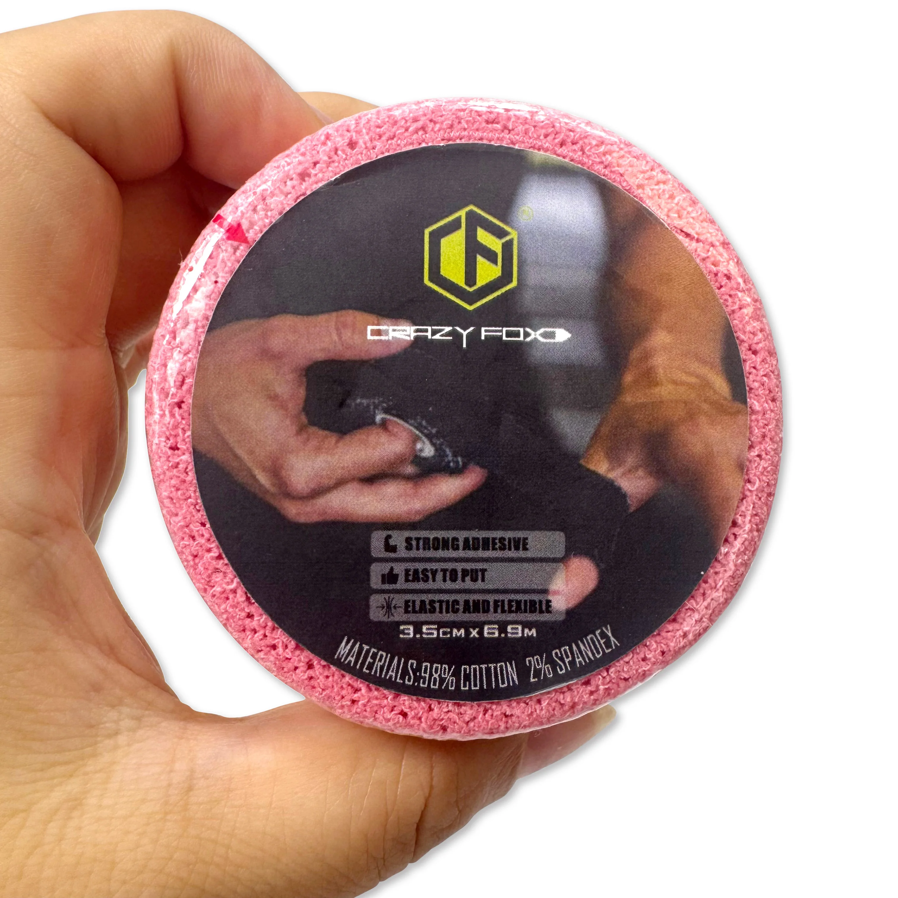 Weightlifting Hook Grip Tape Cotton Light Stretch EAB Bandage Tape Adhesive Premium Adhesive Protects Thumb Fingers Hand