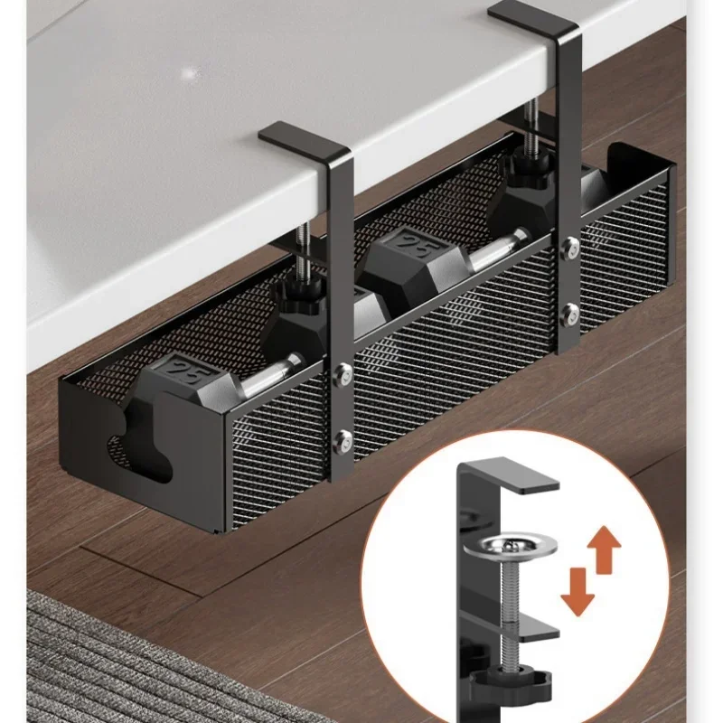 Under Desk Cable Management Tray No Drill Steel Desk Cable Organizers Wire Management Tray Cable Management Rack Storage Shelf