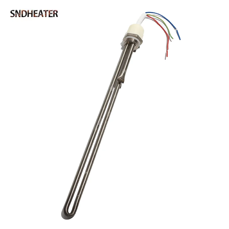 SNDHEATER 220 فولت 1.5KW عنصر تسخين المياه الكهربائية لخزان الطاقة الشمسية G1 "32 مللي متر موضوع مع التحكم في درجة الحرارة 37 سنتيمتر 3 سلك مع غطاء