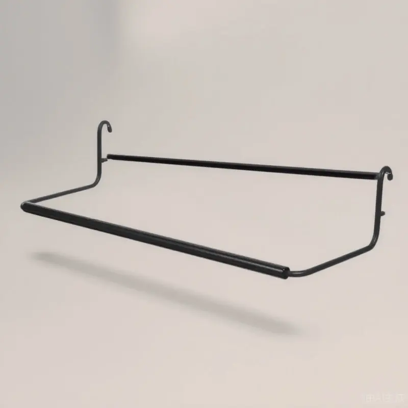 Robust Pegboard Towel Holder Metal Build Ensures Stability Enclosed Roll Hold Smooth Edges for Safety Pegboard Paper Towel