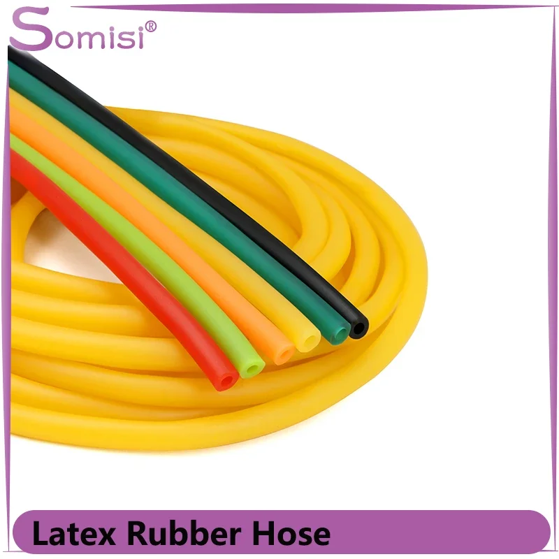 

1/5/10m Nature Latex Rubber Hoses Multi-colors Yellow IDxOD 1.6~6mm Surgical Medical Tube Slingshot Catapult Elastic Band