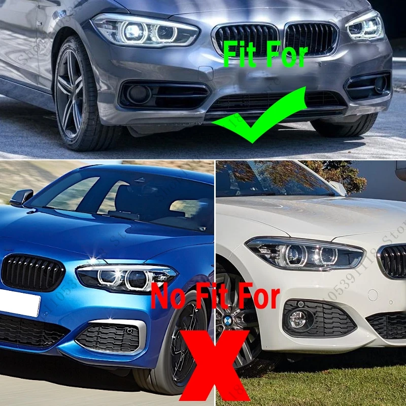 Car Front Bumper Fog Light Grille Frame Foglamp Cover Trim Lid Bezel For BMW 1 Series F20 F21 LCI Sport 2014-2019 51117371667