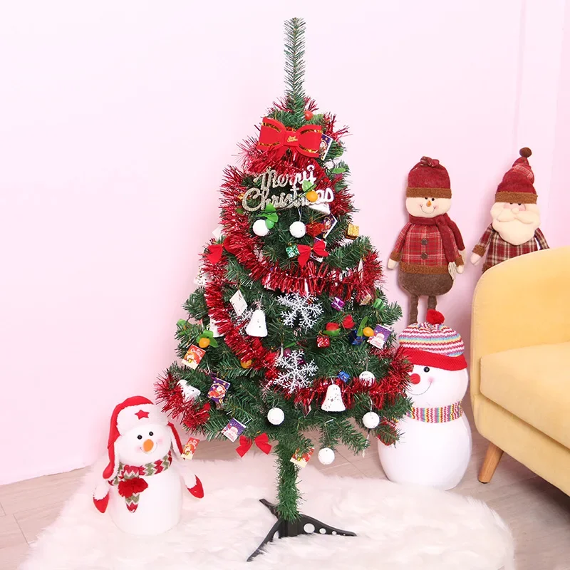 New Encryption Green PVC Large Christmas Tree Christmas Decoration 2024 New Year Home Party Scene Decoration