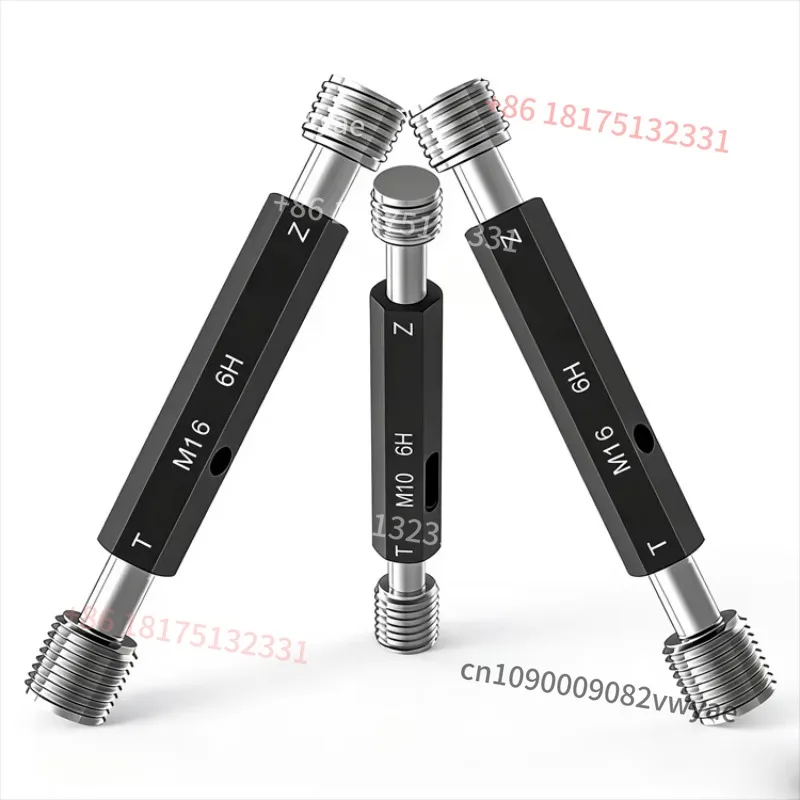 7H8H High Accuracy GCr15 Stainless Steel Measuring Thread Plug Gauge Double-Headed Design Inner/Outer Diameter Spot Hole 1
