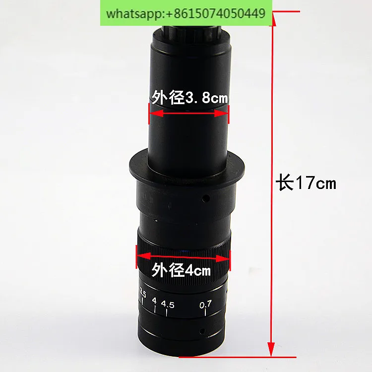 

Industrial video electron microscope accessories 0.7-4.5X continuous zoom optical lens 10A single tube 0.5 magnifying eyepiece