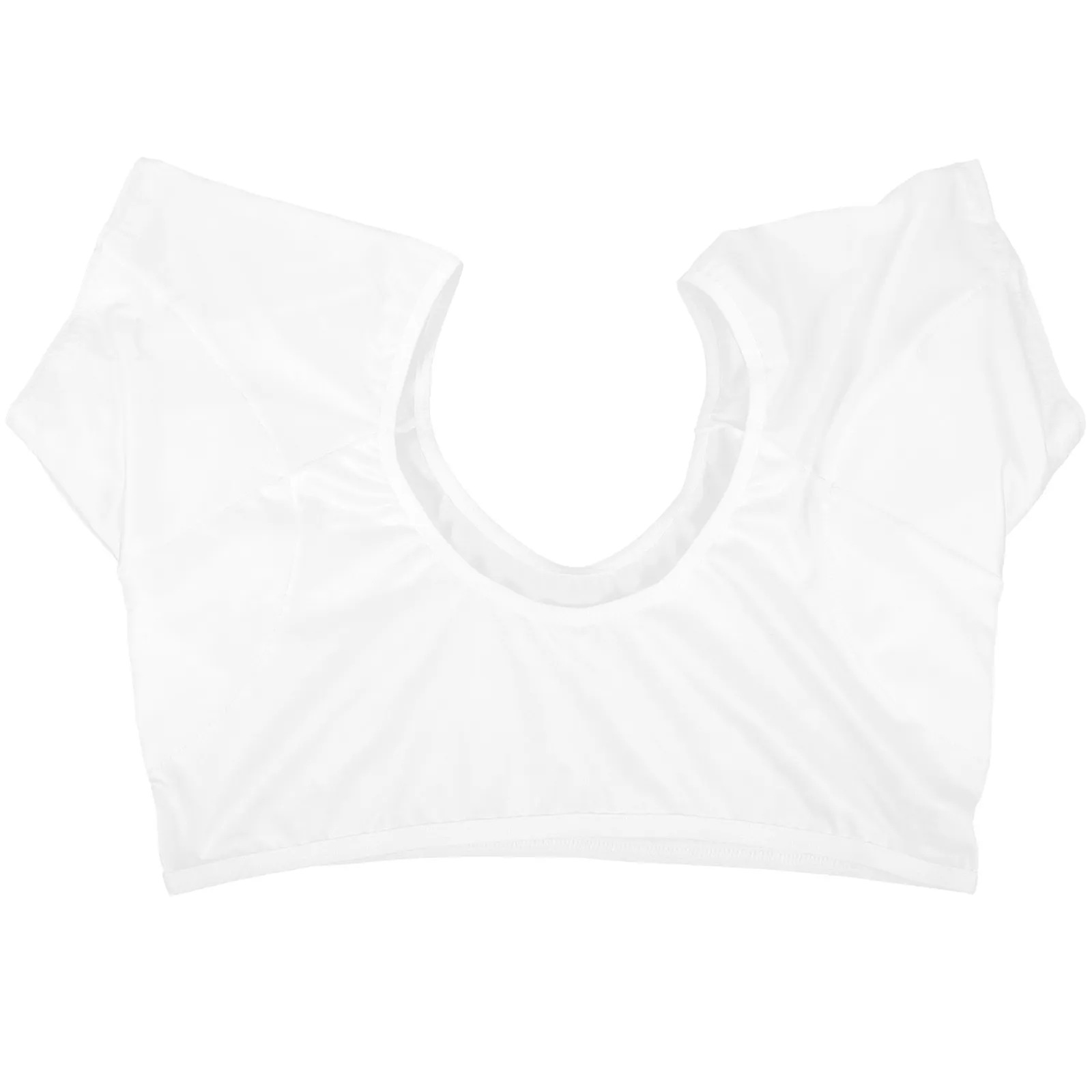 

Girl Underarm Sweat Vest Breathable Thin Sweat Proof Shirt Washable Reusable for Women Girls Summer Activity Short Shirt
