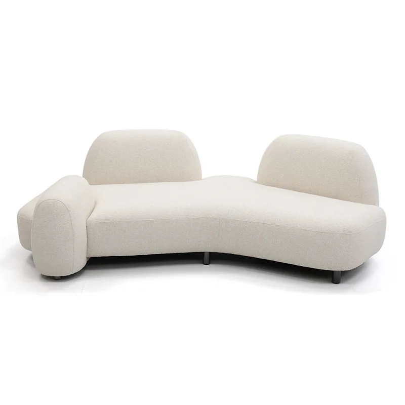 

Italian minimalist reef special-shaped sofa simple creative designer furniture villa casual fabric curved sofa