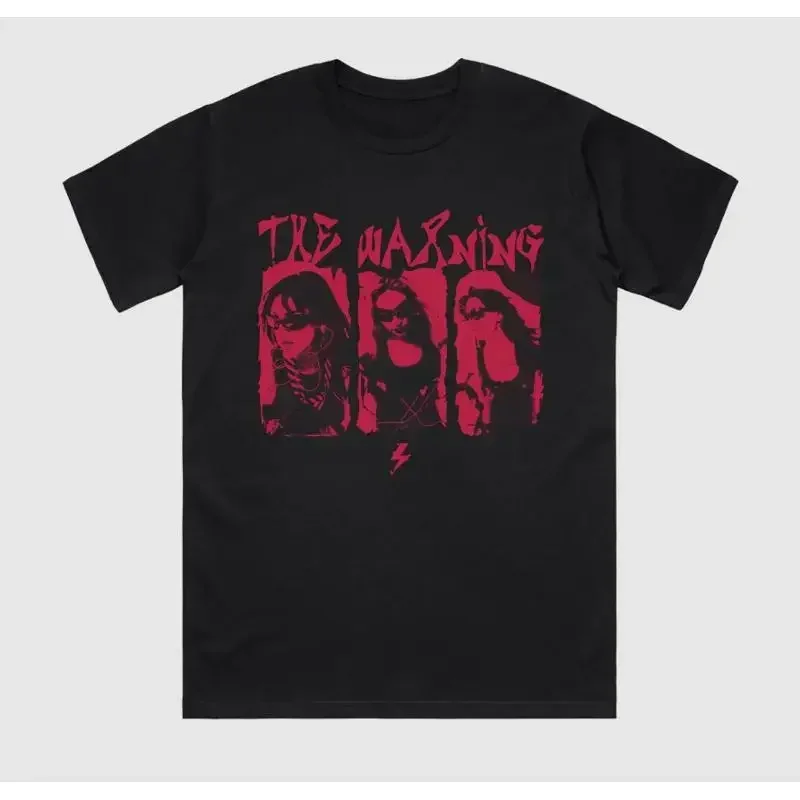 Vtg The Warning Band Cotton Black Full Size T Shirt AG115