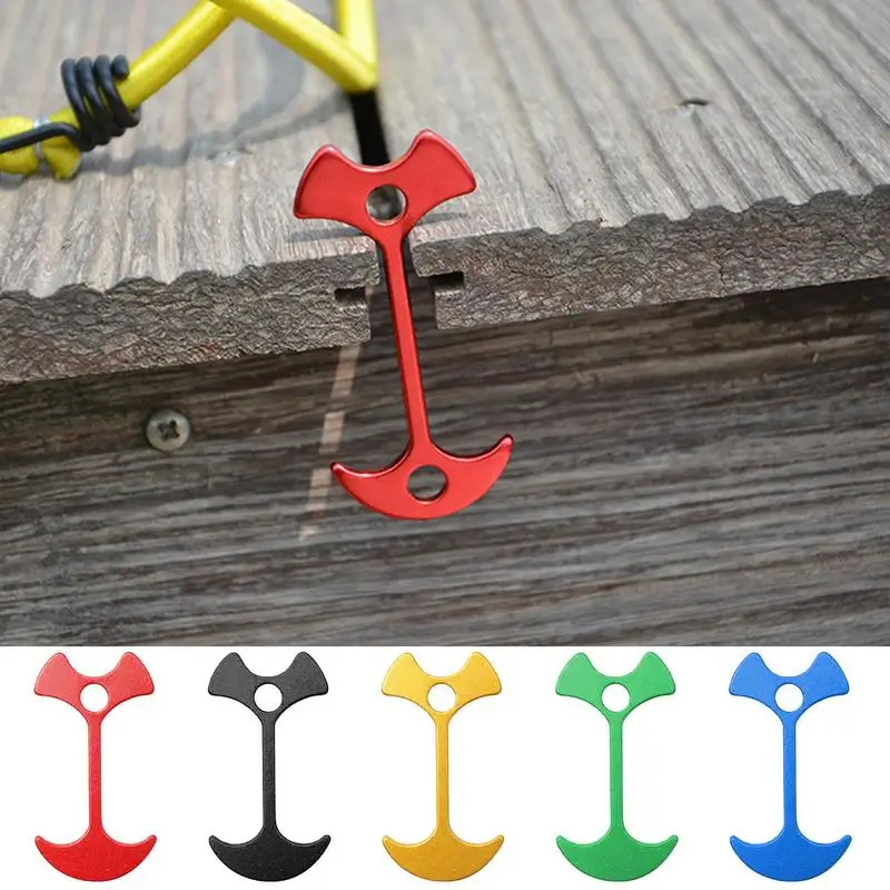 Tent Stakes Aluminum Alloy Camping Floor Stake with Fish-Bone Shape Camping Tent Accessory for Fixing Tent Camp Canopy Pallet