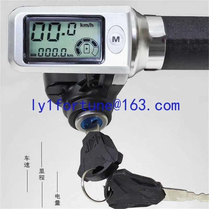 Electric vehicle handle 36V48V disabled car LCD cruise accelerator throttle handle speed regulation handlebar  speed measurement