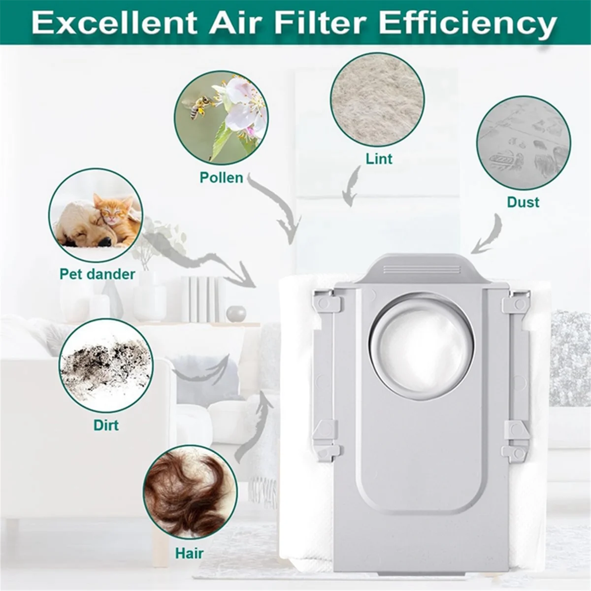 12 pezzi sacchetto per la polvere per aspirapolvere robot S8 MaxV Ultra G20s sostituire le parti sacchetto per la spazzatura della polvere pulizia della casa