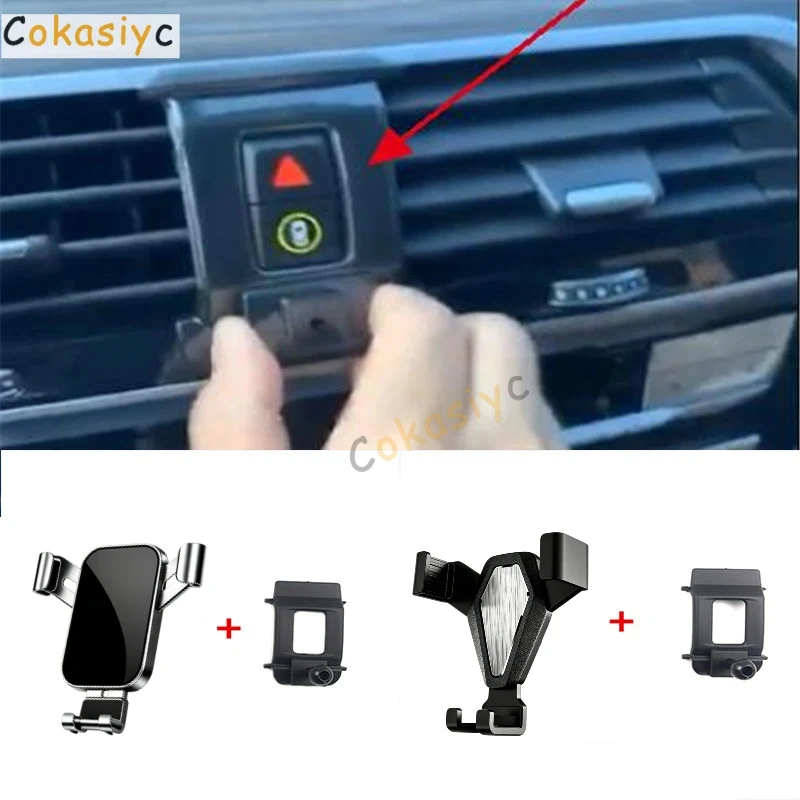 

1Lot For 2018-2021 BMW X3 G01 X4 G02 Car Phone Mobile Holder Rack Stand Mount Plastic Material Gravity Linkage