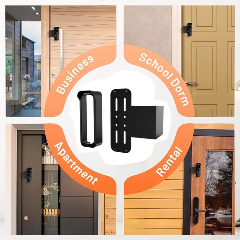 Anti-Theft Design Video Doorbell Mount Flashing Feature Outdoor Use Anti-Theft Mount Weather Protection Mounting Bracket