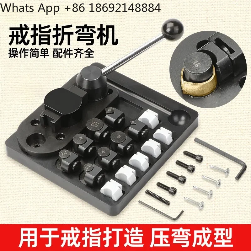 

Manual Ring Bending Machine for Gold Silver Copper Strip Rolling Small Ring Shaping Die Jewelry Making Tools Equipment