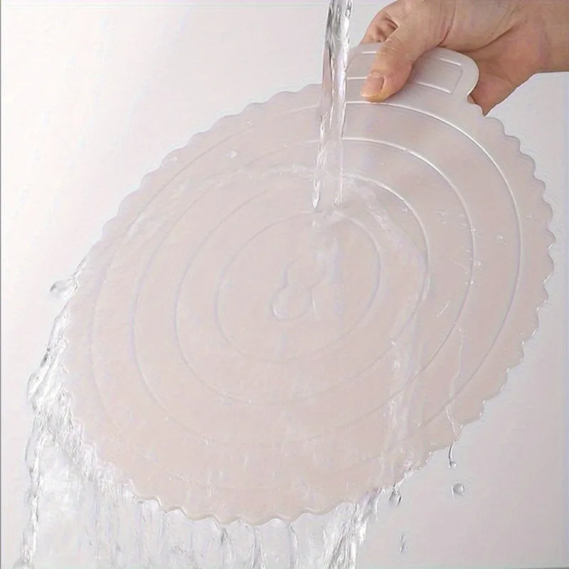 Wiederverwendbares rundes Kuchentablett aus Kunststoff mit verdickter Basis für Zuhause, Backen, Party-Dekoration, Dessert-Display, lebensmittelechtes Küchenhelfer