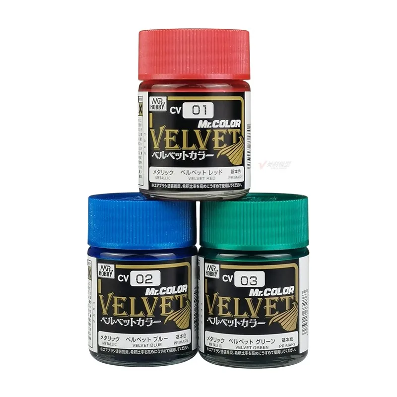 MR.HOBBY Paint Swan Velvet Velvet Color Spray Painting Coloring Oiliness Model Coloring 18ml CV01~3