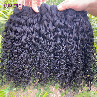 18A pixie curly Afro Kinky Curly Human Hair 1/3/4 Bundles Deal 30 40 Inch 100% Extension Brazilian Raw Virgin Hair Extensions