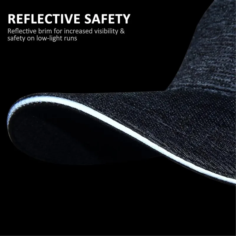 GADIEMKENSD Running Hat Lightweight Quick Dry Reflective Unisex M40