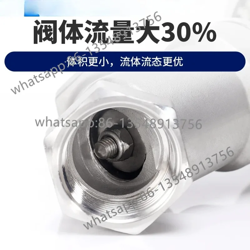 304 stainless steel pneumatic angle seat valve Y type high temperature threaded valve factory direct sales