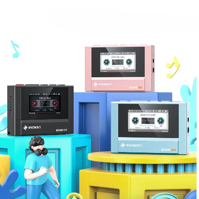 

Fiio Snowsky Echo Mini Bluetooth MP3 Player Portable DSD Hi-Res Audio with Dual DAC 4.4mm Jack Retro Walkman Gift