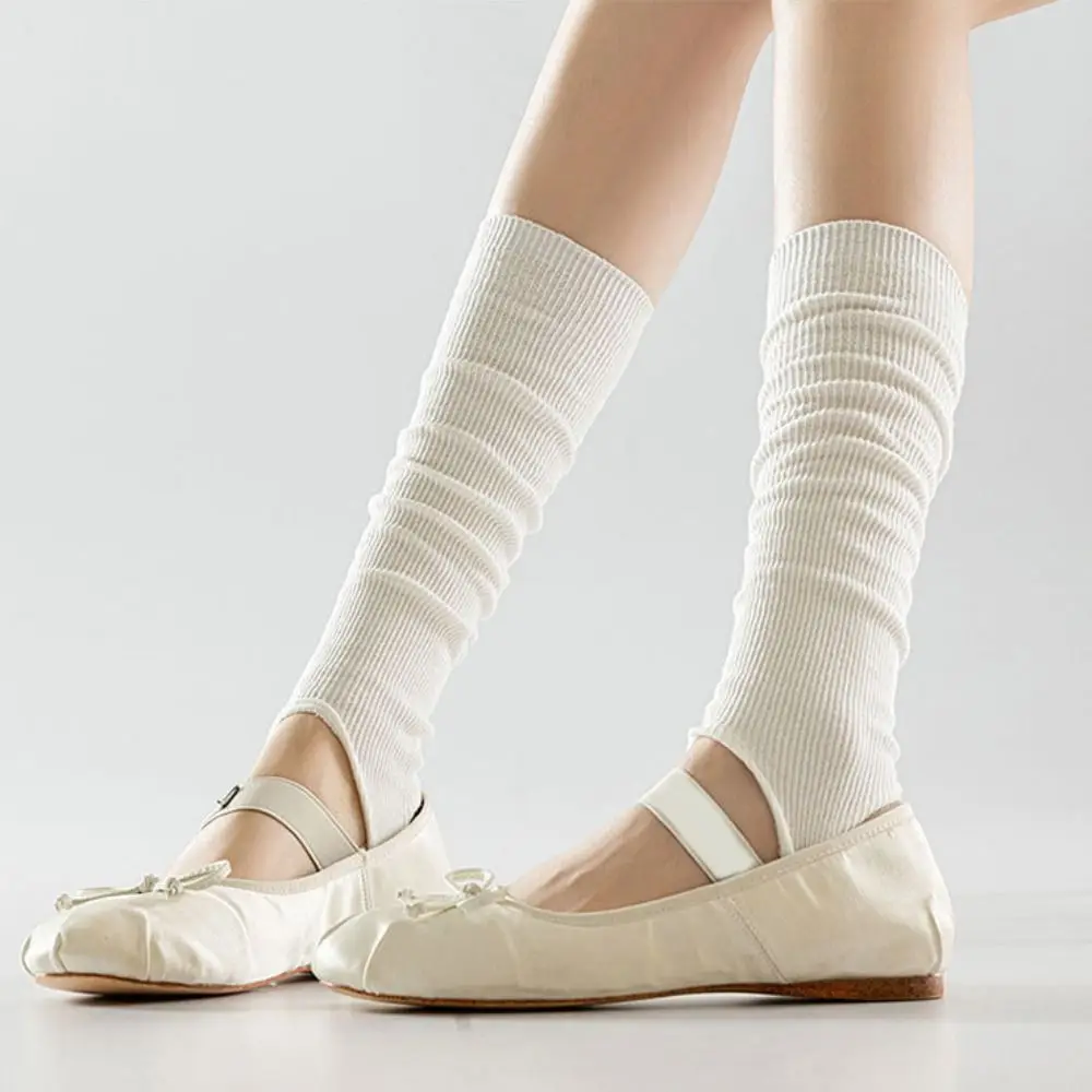 

Hosiery Loose Bubble Balletcore Socks Soft Breathable Cotton Leg Warmer Anti-slip Comfortable Calf Leg Sleeve Sun Block