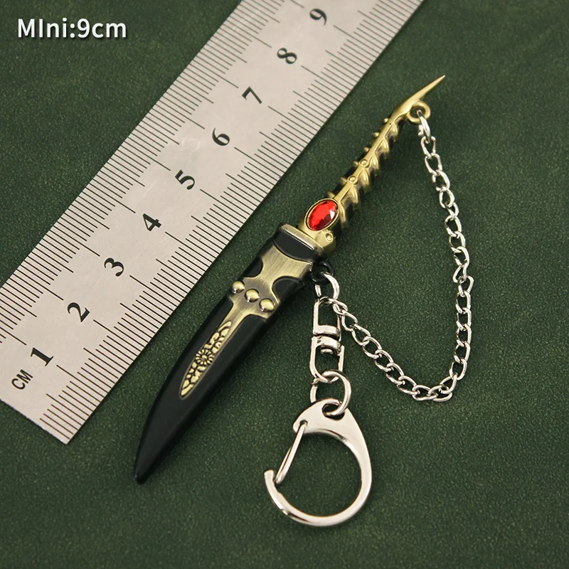 Porte-clés Dagger Longclaw pour garçons, porte-clés épée, jeu, périphérique, organisation des trônes, arme en métal, modèle pendentif, cadeau Valyrian Catspaw, 9cm