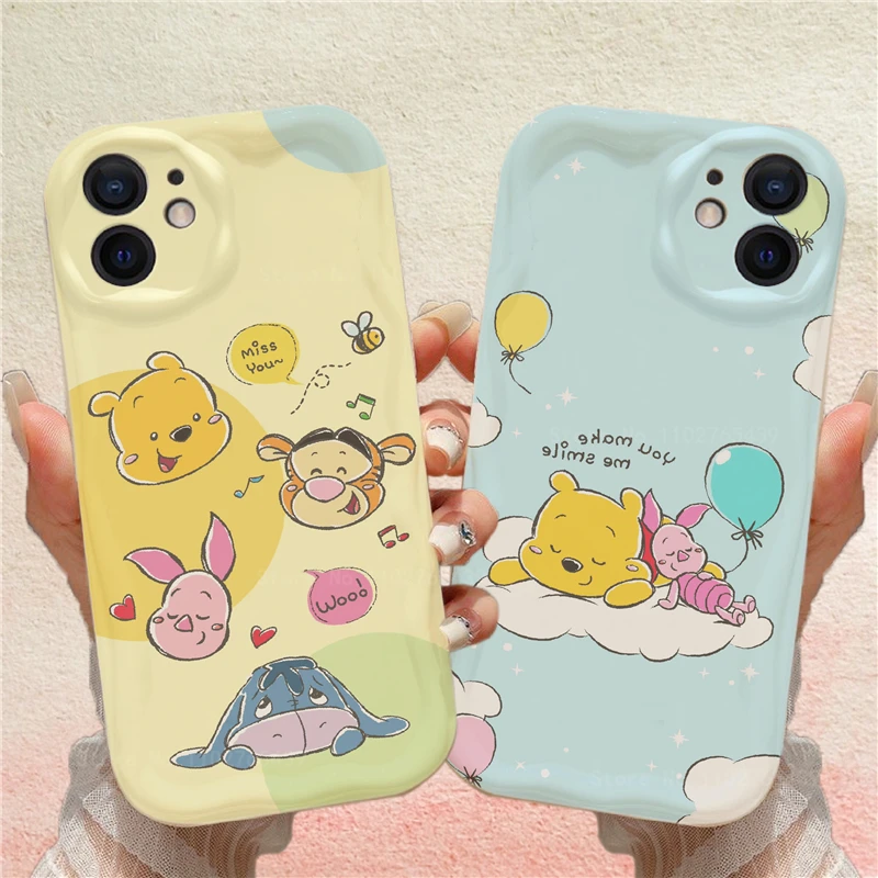 Disney Winnie Bear Tigger Soft Case For Huawei Mate 60 Pro 50 40 30 P60 Art P50 P40 Lite P30 Nova 9 SE 10 11 Honor 80 90 Cover