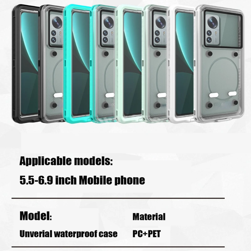 Universal Shockproof ip68 waterproof cover for Xiaomi 13 Ultra 13 12 12S Pro 11 11S 10T M3 M4 F5 X3 X4 Pro Full protection Cases