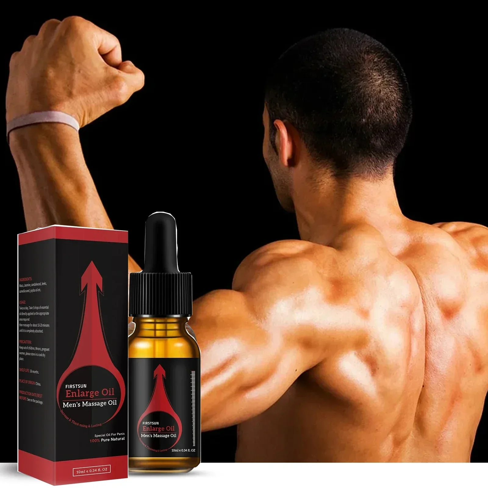 

Men's Growth Enlargement Massage Oil XXL Plant Extracts Massage Oils Skin care products