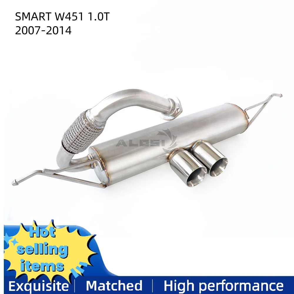 Cat Back exhaust for Mercedes Benz Smart 451 1.0T 2007-2014 Stainless Steel Exhaust System Muffler renovation and upgrade