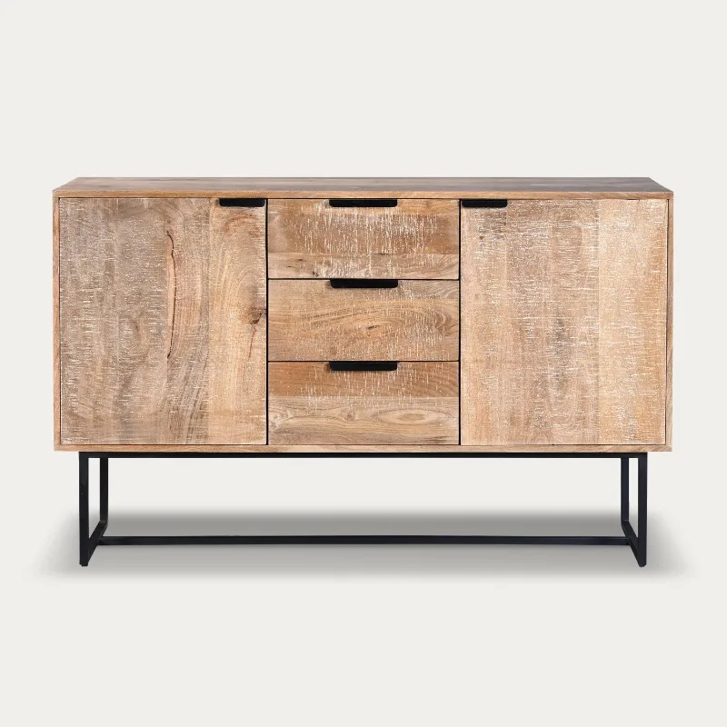 

2 doors 3 drawers sideboard 140 cm, study, living room, bedroom, dining room