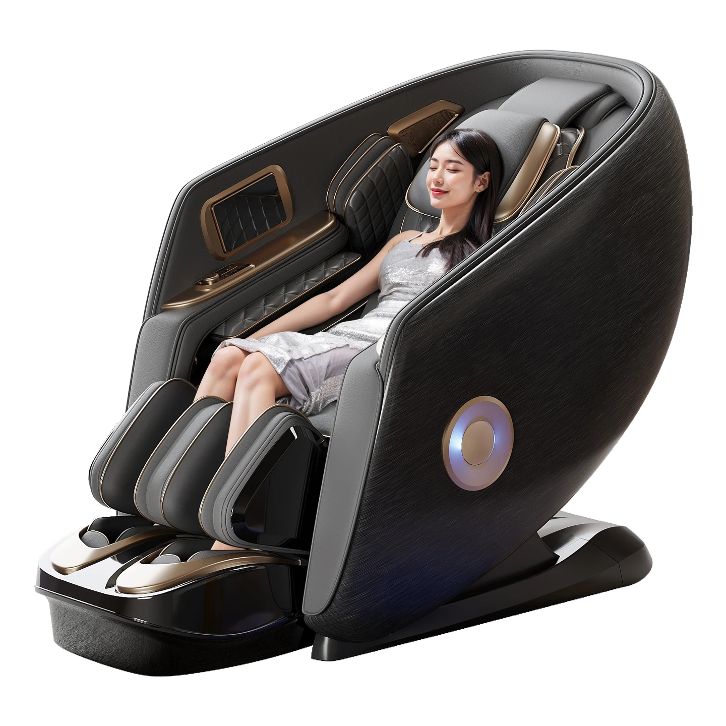 

VCT-901C New 6D Jade Ultra Dual Movement High-End Luxury Full Body Foot Massage Chair Intelligent Voice Control Bluetooth System