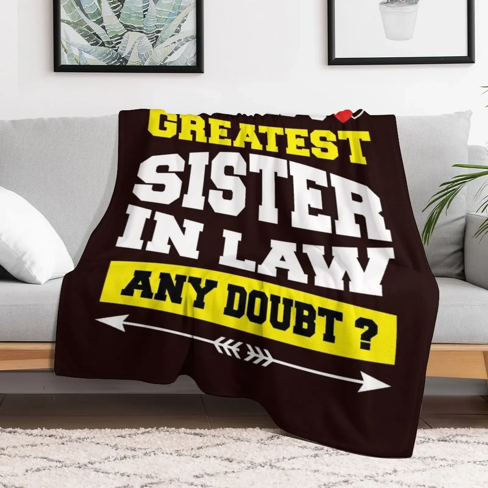 World's Greatest Sister In Law Essential T-Shirt Throw Blanket Warm Throw Blanket Gift for Anniversary