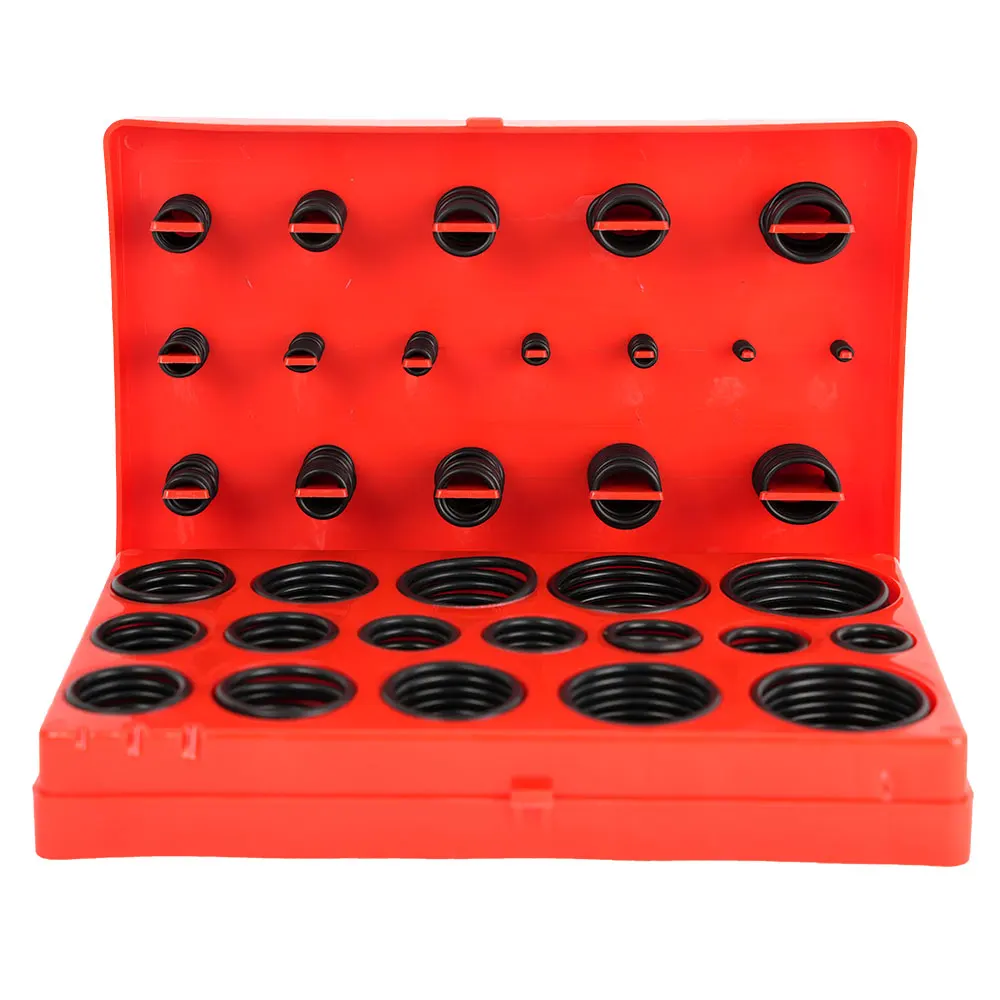 Car O Ring Seal Assortment Set Kit Universal Auto O-Shape Sealing Ring for Garage Plumbing Pipeline for Car Supplies