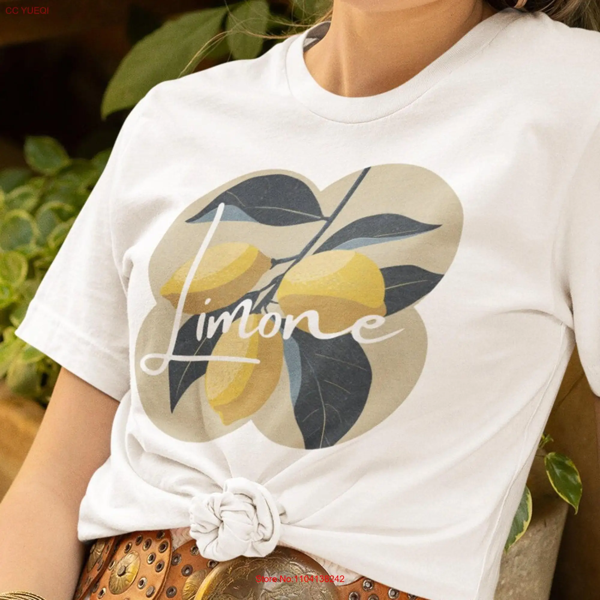 Limone Italian vacation shirt Oversized Lemon vintage poster print t long or short sleeves