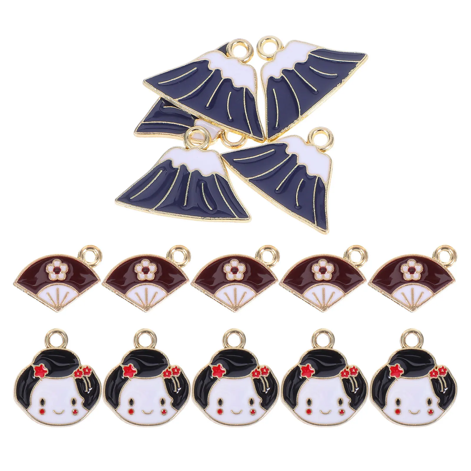 

15 шт. японских подвесок-заготовок из сплава для рукоделия, для изготовления ожерелий, браслетов, серег, праздничных аксессуаров, для вечеринок